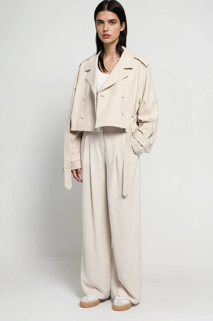 ジャケット・アウター sheer dress trench coat - beige SHORT TRENCH COAT ZW COLLECTION - Sand | ZARA United States